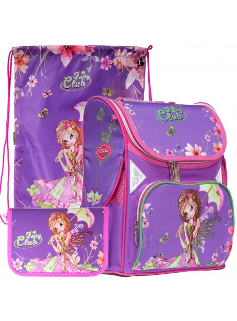 Рюкзак в комплекте 3 в 1 Fairy Club CLASS 9917+9947+99205