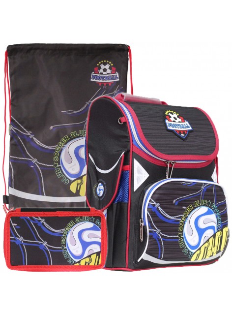 Рюкзак в комплекте 3 в 1 Football CLASS 9929+9953+99511