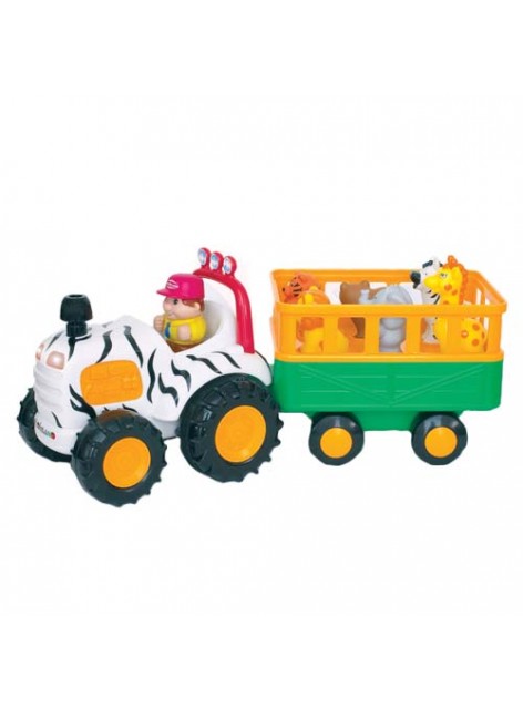 Набор игровой KiddielandPreschool ТРАКТОР САФАРИ (на колесах,свет,озвуч.рус.яз.)