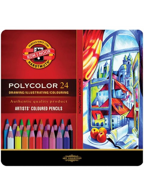 Карандаши художественные KOH-I-NOOR POLYCOLOR, 24 цвета