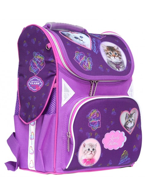 Рюкзак школьный каркасный CLASS Lovely Kitties 13011020-9918