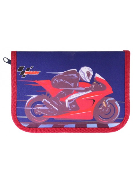 Пенал з наповненням 1 ярус, 2 відвороти CLASS Motobike 99208H