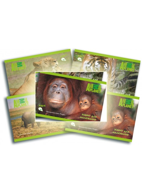 Альбом для рисования 12 листов Animal Planet KITE AP16-241-4