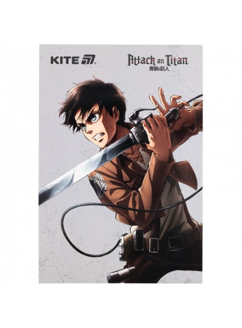 Блокнот А5, 50 аркушів Kite Attack on Titan AT25-194