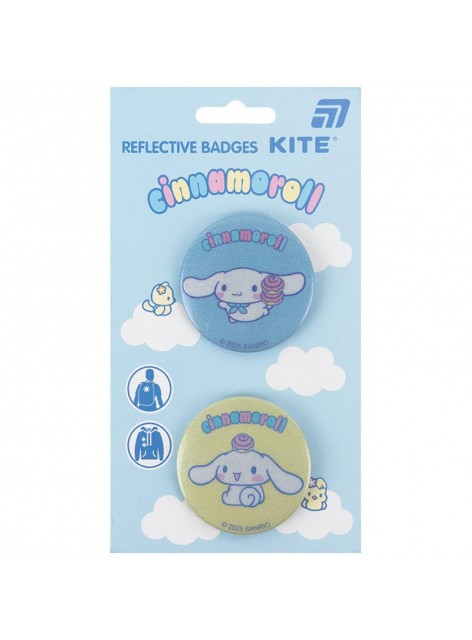 Набір значків світловідбиваючих (2 шт.) Kite Cinnamoroll CR25-107