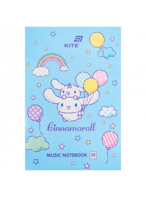 Зошит для нот А4, 20 аркушів Kite Cinnamoroll CR26-404 Зошит для нот А4, 20 аркушів Kite Cinnamoroll CR26-404