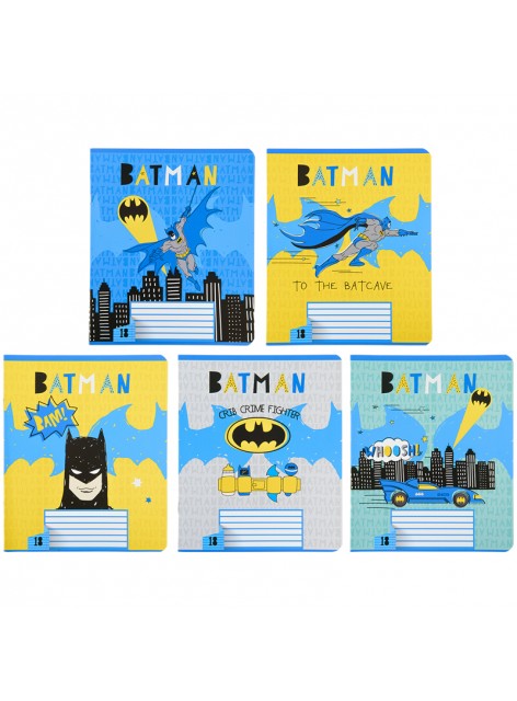 Зошит 18 аркушів, лінія (1 шт.) KITE DC Comics DC22-237