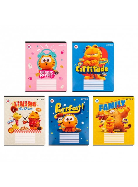 Зошит 12 аркушів, лінія (1 шт.) Kite Garfield GF24-234 Зошит 12 аркушів, лінія (1 шт.) Kite Garfield GF24-234