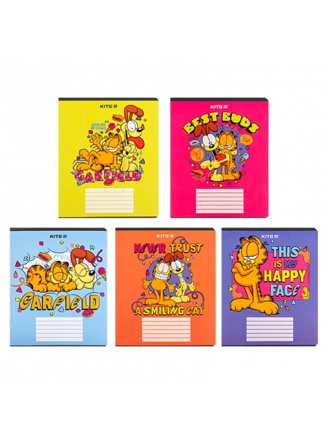 Зошит 18 аркушів, клітинка (1 шт.) Kite Garfield GF24-236