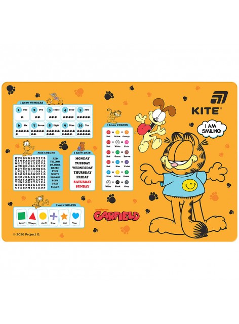 Підкладка настільна 42,5х29 см Kite Garfield GF26-207