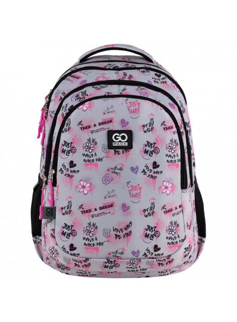 Рюкзак молодіжний GoPack сірий GO25-162L-3