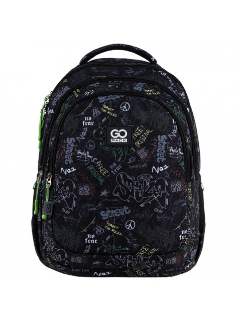 Рюкзак молодіжний GoPack чорний GO25-162M-6