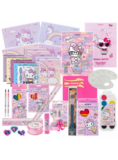 Набір канцтоварів 29 предметів Kite Hello kitty HK24-000-29