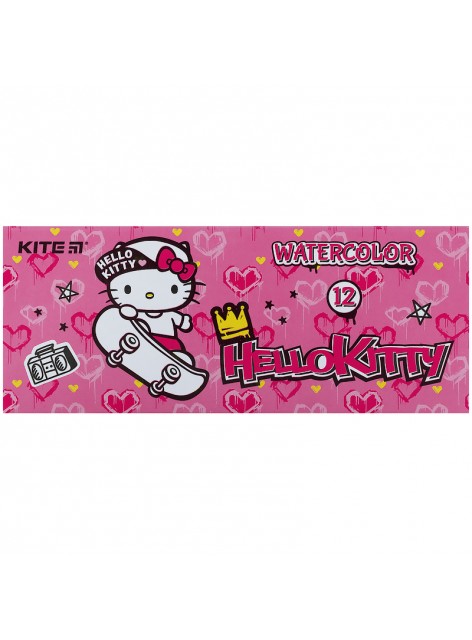 Краски акварельные, 12 цветов KITE Hello kitty HK21-041