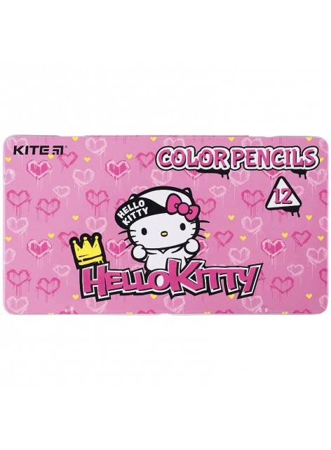Карандаши цветные, 12 цветов KITE Hello kitty HK21-058