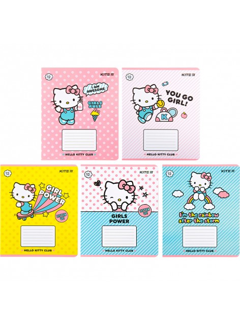 Зошит 12 аркушів, лінія (1 шт.) KITE Hello Kitty HK22-234