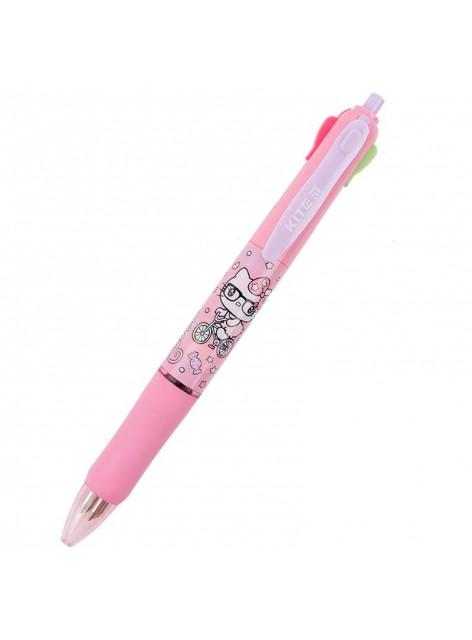 Ручка кулькова автоматична 4 кольори Kite Hello kitty HK23-067