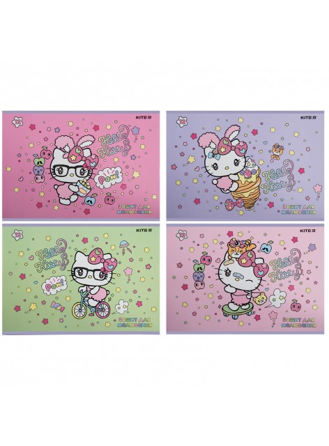 Зошит для малювання А4, 12 аркушів Kite Hello kitty HK23-241