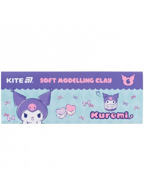 Пластилін 6 кольорів, 120 г Kite Kuromi HK24-081
