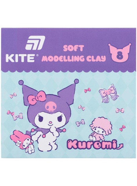 Пластилін 8 кольорів, 160 г Kite Kuromi HK24-082