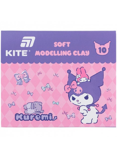 Пластилін 10 кольорів, 200 г Kite Kuromi HK24-084