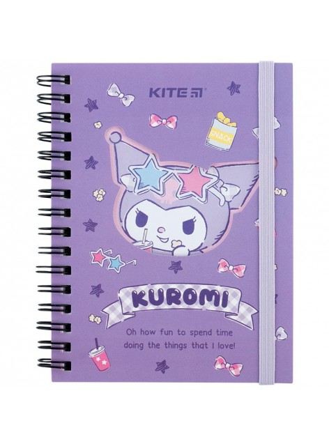Блокнот вирубка А6, 80 аркушів Kite Kuromi HK24-229