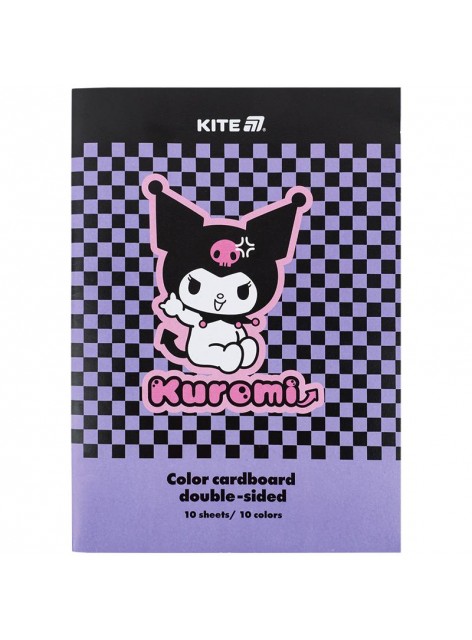Картон кольоровий двосторонній, А4 Kite Hello kitty Kuromi HK24-255-2