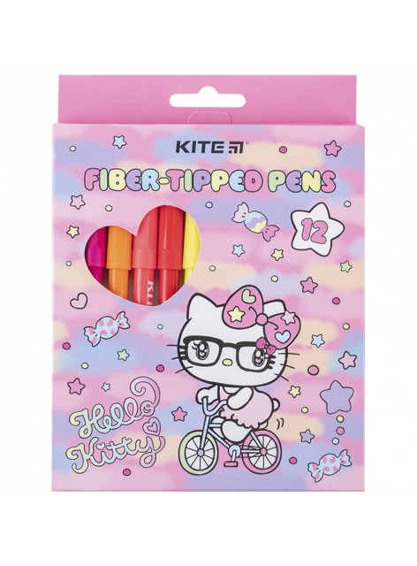 Фломастери 12 кольорів Kite Hello kitty HK24-447