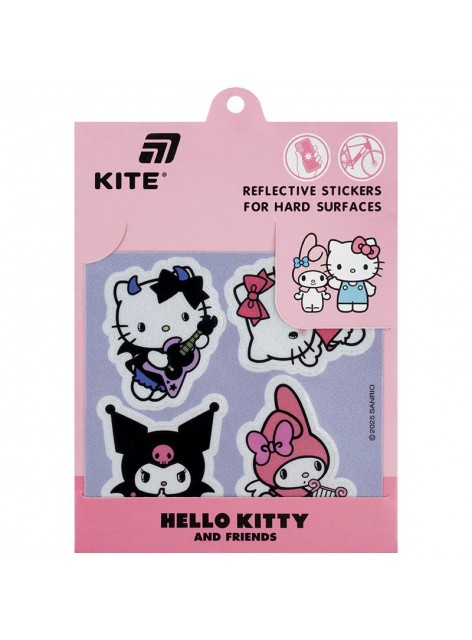 Набір стікерів світловідбиваючих для твердих поверхонь Kite Hello Kitty HK25-115 Набір стікерів світловідбиваючих для твердих поверхонь Kite Hello Kitty HK25-115