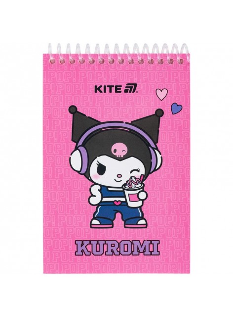 Блокнот А6, 48 аркушів Kite Kuromi HK25-196-2