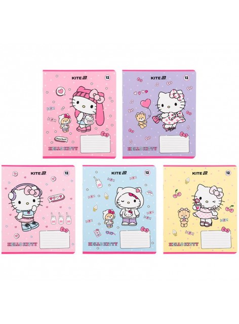 Зошит 12 аркушів, клітинка (1 шт.) Kite Hello Kitty HK25-232-1 Зошит 12 аркушів, клітинка (1 шт.) Kite Hello Kitty HK25-232-1