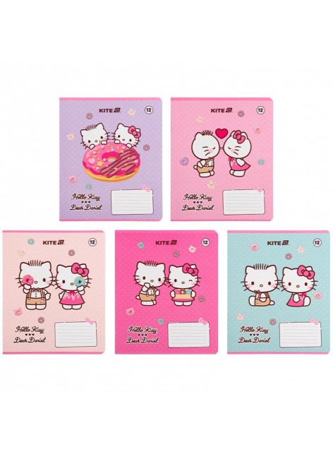 Зошит 12 аркушів, клітинка (1 шт.) Kite Hello Kitty HK25-232-2 Зошит 12 аркушів, клітинка (1 шт.) Kite Hello Kitty HK25-232-2