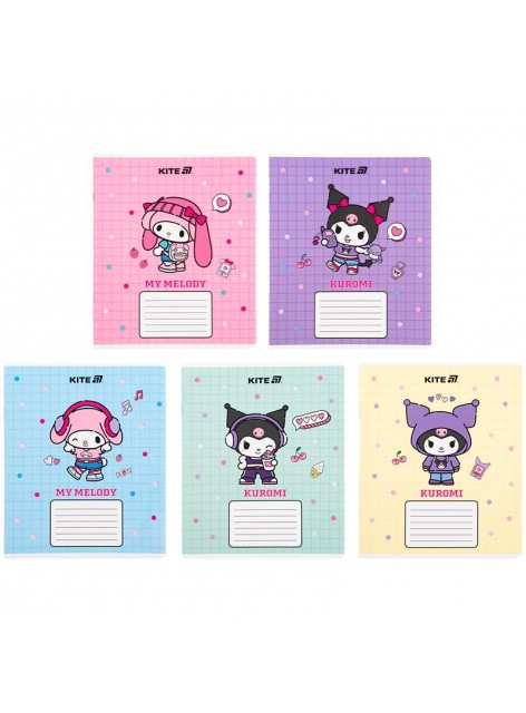 Зошит 12 аркушів, клітинка (1 шт.) Kite Kuromi HK25-232-4