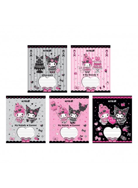 Зошит 18 аркушів, клітинка (1 шт.) Kite Kuromi HK25-236-2 Зошит 18 аркушів, клітинка (1 шт.) Kite Kuromi HK25-236-2