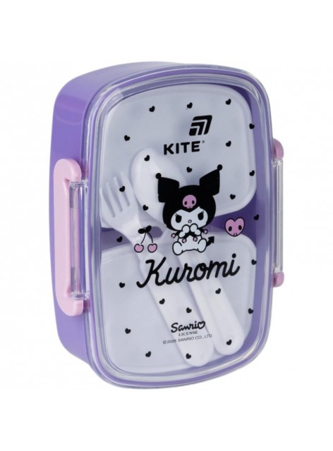 Ланчбокс з наповненням 750 мл Kite Kuromi HK26-181-2 Ланчбокс з наповненням 750 мл Kite Kuromi HK26-181-2