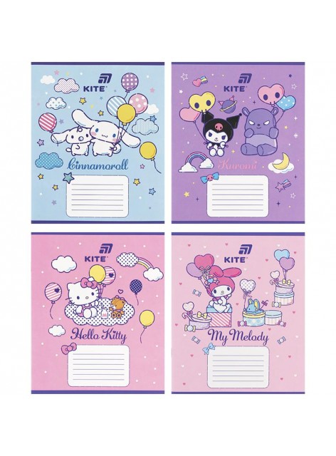 Зошит 12 аркушів, коса лінія (1 шт.) Kite Hello Kitty HK26-235-2 Зошит 12 аркушів, коса лінія (1 шт.) Kite Hello Kitty HK26-235-2