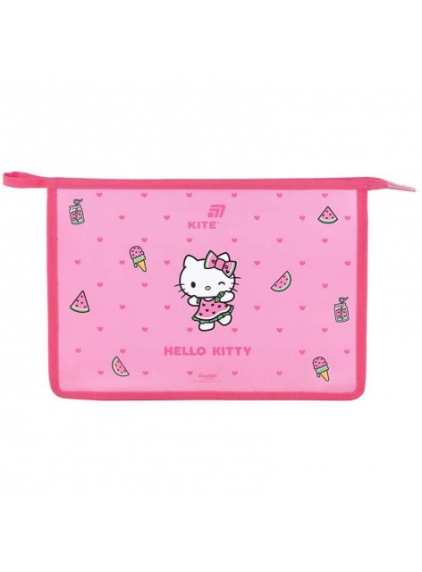 Папка А4+ на блискавці Kite Hello kitty HK26-428