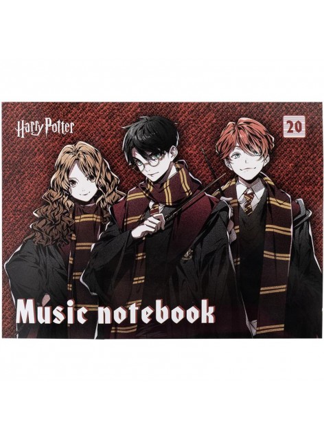 Зошит для нот А5, 20 аркушів KITE Harry Potter HP25-405