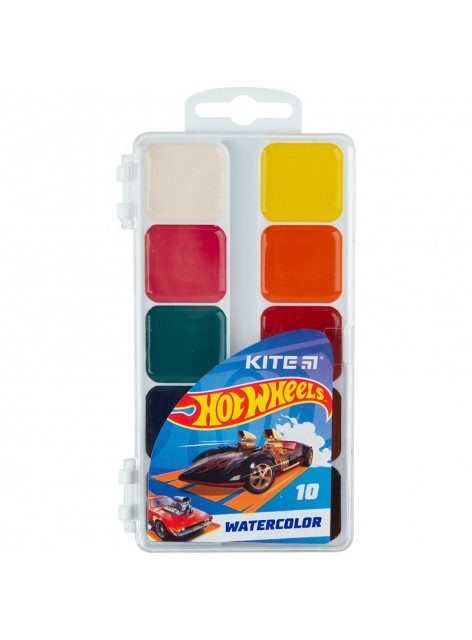 Фарби акварельні 10 кольорів Kite Hot Wheels HW23-060