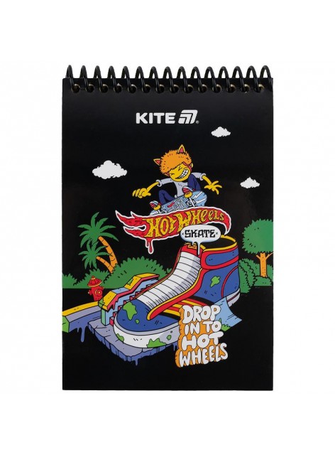 Блокнот А6, 48 аркушів Kite Hot Wheels HW25-196-2 Блокнот А6, 48 аркушів Kite Hot Wheels HW25-196-2