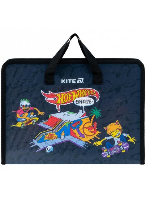Портфель А4 на блискавці KITE Hot Wheels HW25-202 Портфель А4 на блискавці KITE Hot Wheels HW25-202