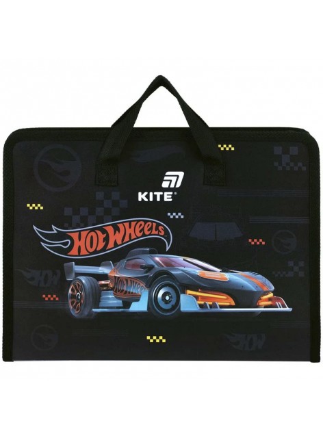 Портфель А4 на блискавці KITE Hot Wheels HW26-202
