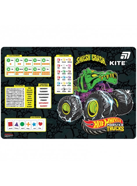 Підкладка настільна 42,5х29 см Kite Hot Wheels HW26-207-2