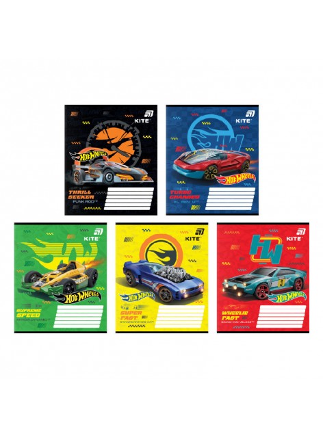 Зошит 12 аркушів, клітинка (1 шт.) Kite Hot Wheels HW26-232 Зошит 12 аркушів, клітинка (1 шт.) Kite Hot Wheels HW26-232