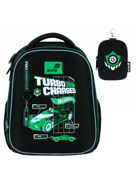 Рюкзак шкільний каркасний Kite Hot Wheels HW26-555S Рюкзак шкільний каркасний Kite Hot Wheels HW26-555S