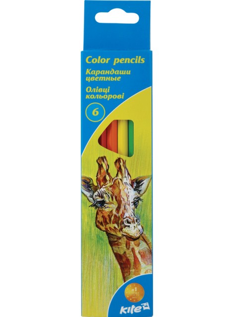 Карандаши цветные, 6 цветов KITE K15-050