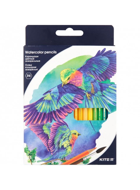 Карандаши цветные акварельные, 36 цветов KITE K18-1052