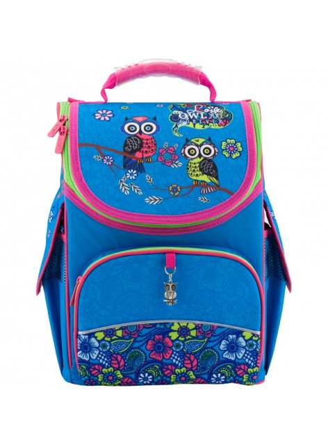 Рюкзак школьный каркасный Pretty owls KITE K18-501S-6
