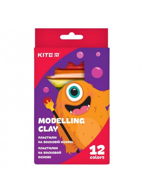 Пластилин мягкий, 12 цветов Jolliers KITE K19-086