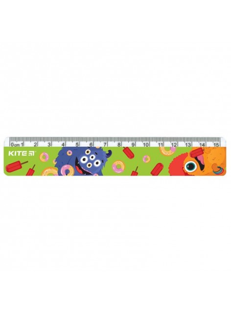 Линейка пластиковая 15 см Jolliers KITE K19-090-2